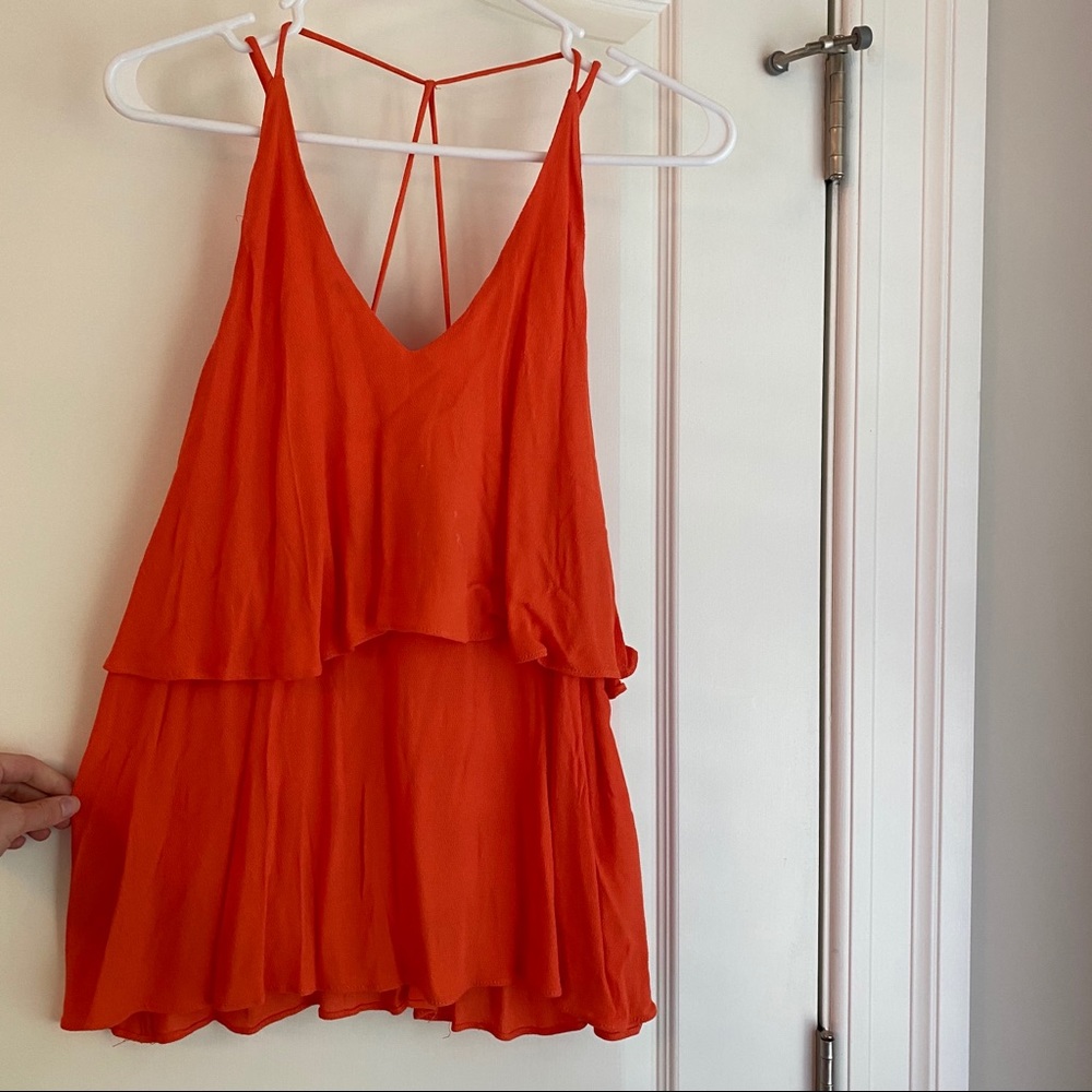 Lulus ruffle tank